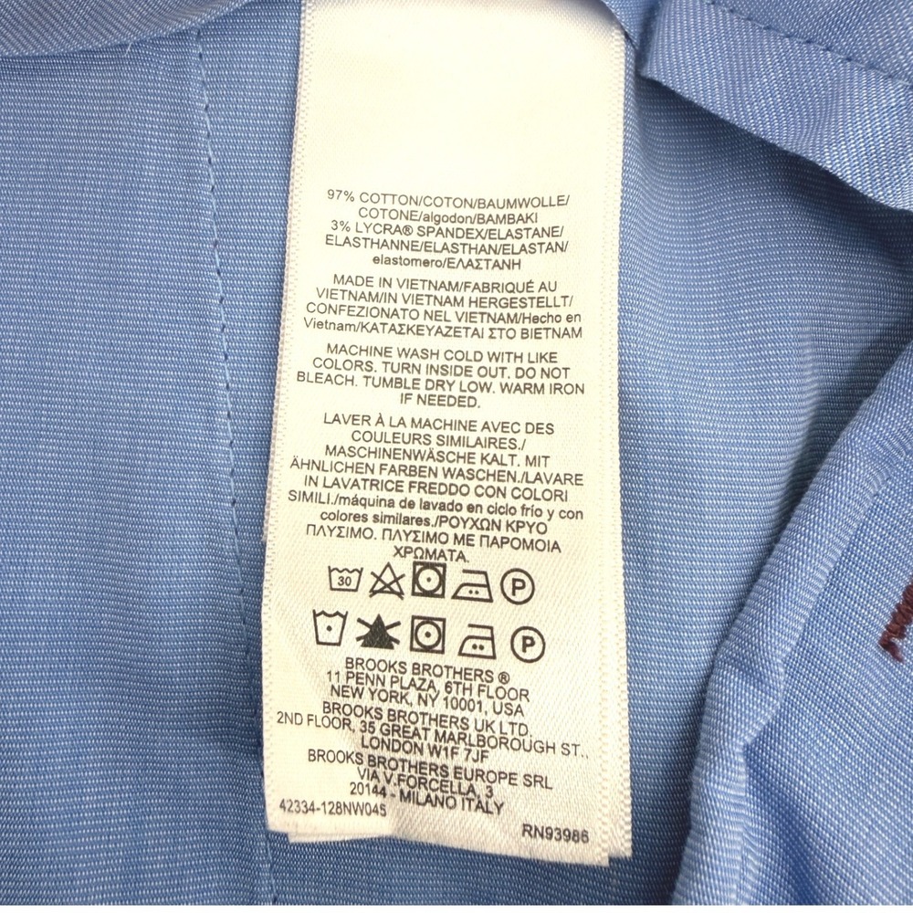 Brooks Brothers Pants Mens 35x31.5 (Tag 36x32) Burgundy‎ Lightweight Milano Fit - Picture 11 of 15